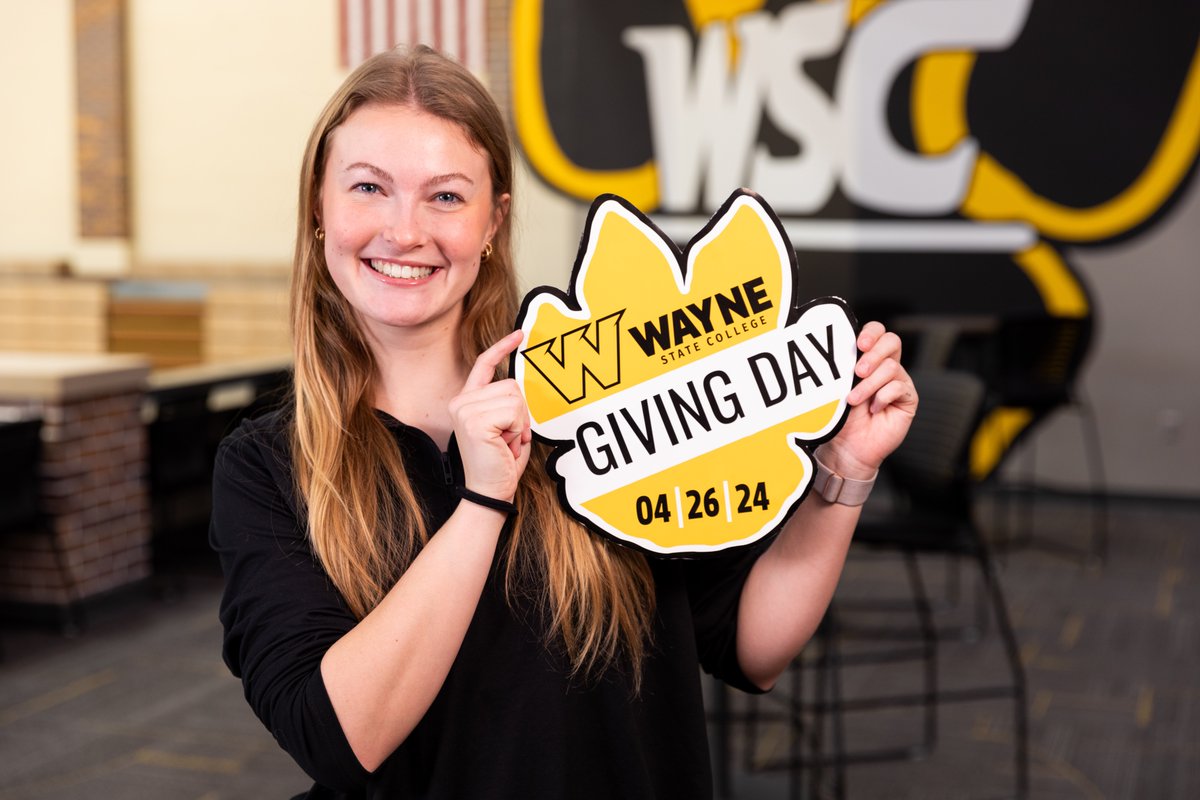 Wildcats, let's write the next chapter of success on April 26! Join us for Wayne State's Giving Day and be part of the story that empowers future generations of Wildcats. Together, we can make history! wsc.edu/givingday