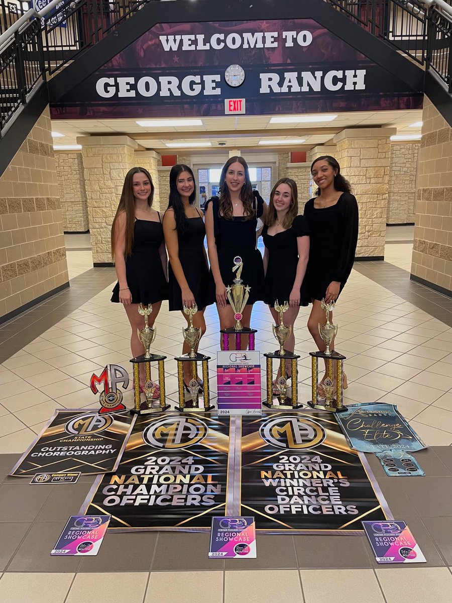 The GRHS Lariettes (Varsity) & Belles (JV) Dance Teams recently took the stage at the MA Dance National Competition at UT in Arlington & came back home with multiple wins. Both teams won National Grand Champion & Winner Circle Honors within their respective divisions.🎉