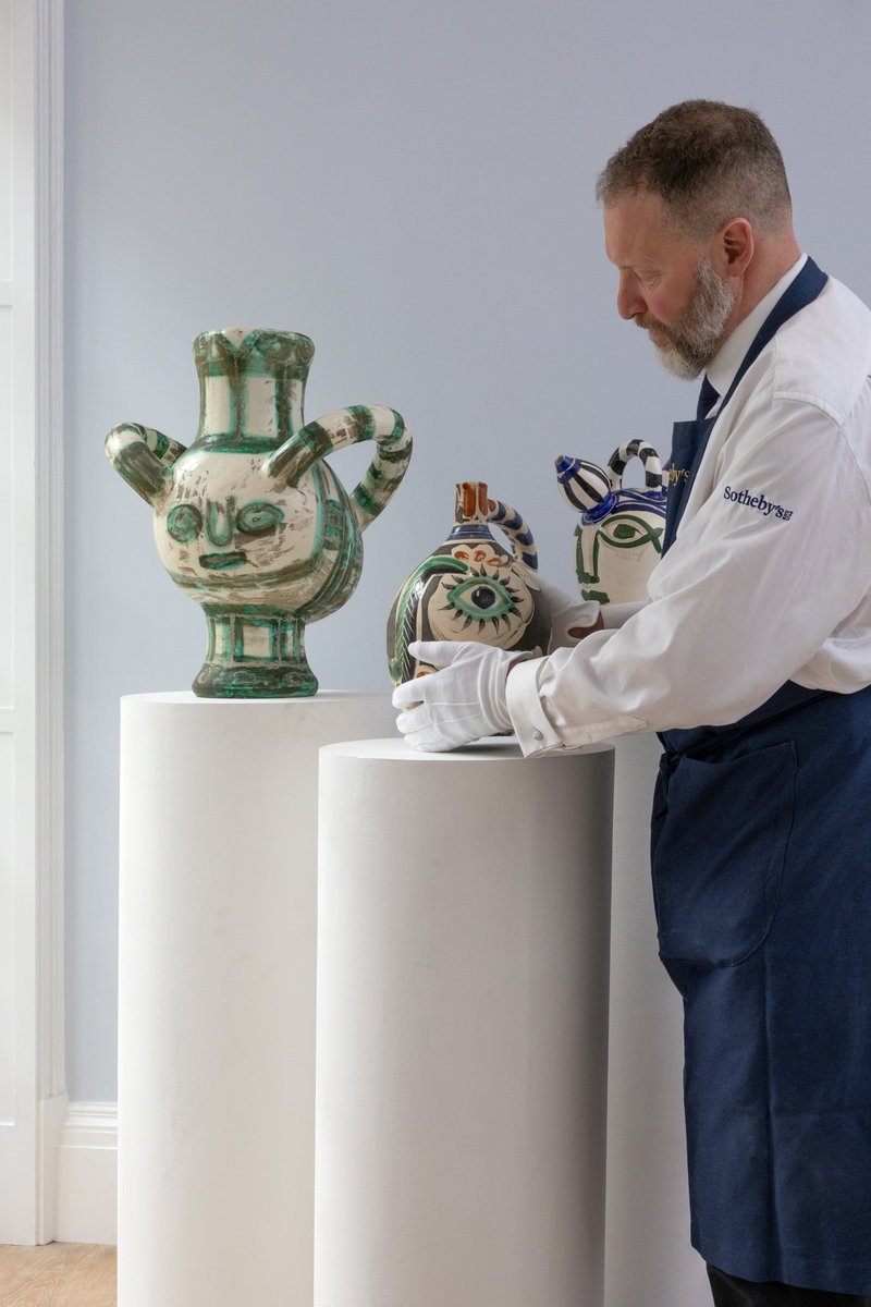 The Picasso Ceramics auction surveys the artist's oeuvre of inventive editioned works in clay. Featuring a diverse selection of ceramics created at the Madoura Pottery in Vallauris from Picasso’s fruitful years in Southern France. Open for bidding now: bit.ly/3w0FFUa