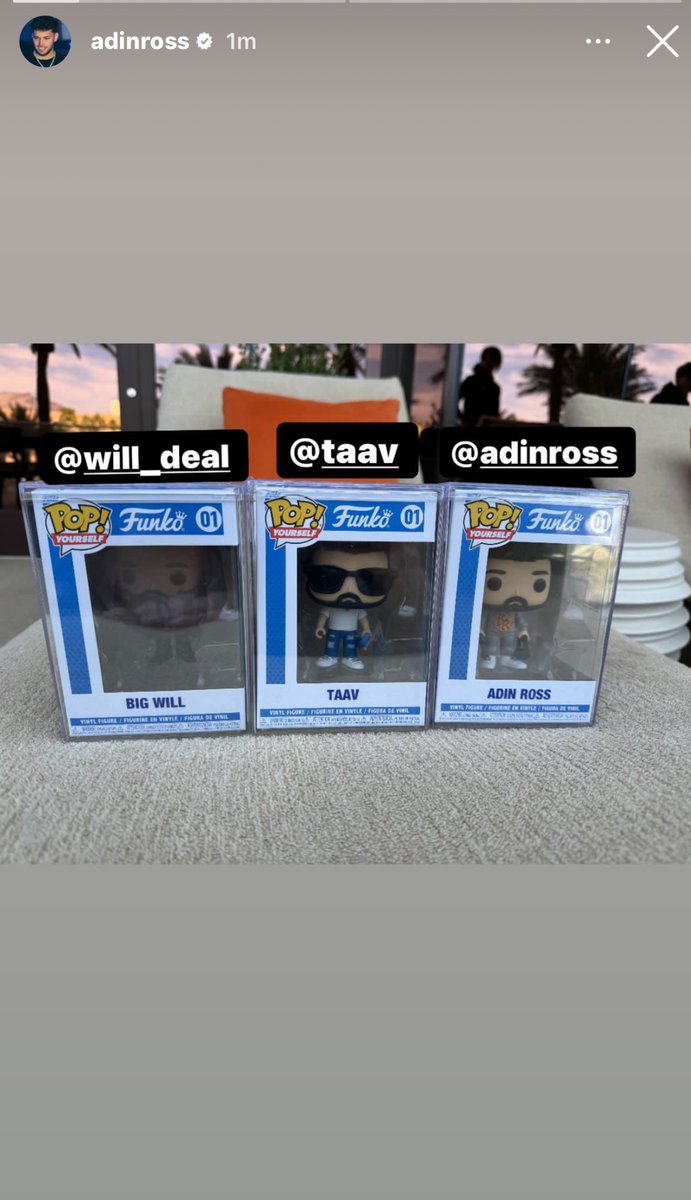 Adin Ross shows off his custom Brand Risk Funko Pop 👀‼️