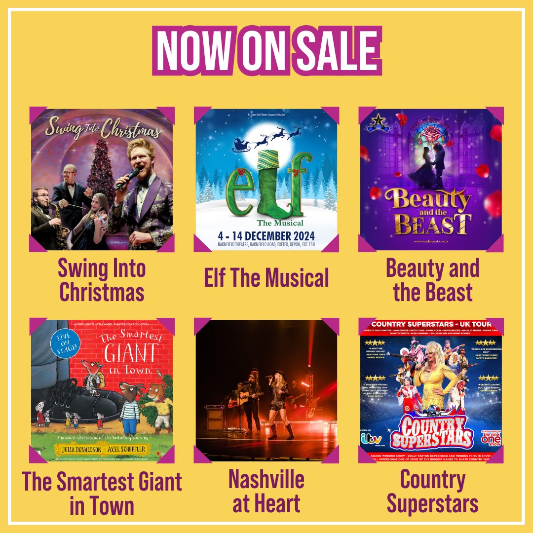 We’ve added even more events to our fantastic programme from 2024 and beyond 🎭 From true crime, to country music, and comedy – we've got something for everyone! Head to 👉 bit.ly/whats-on-ent for our full line-up...