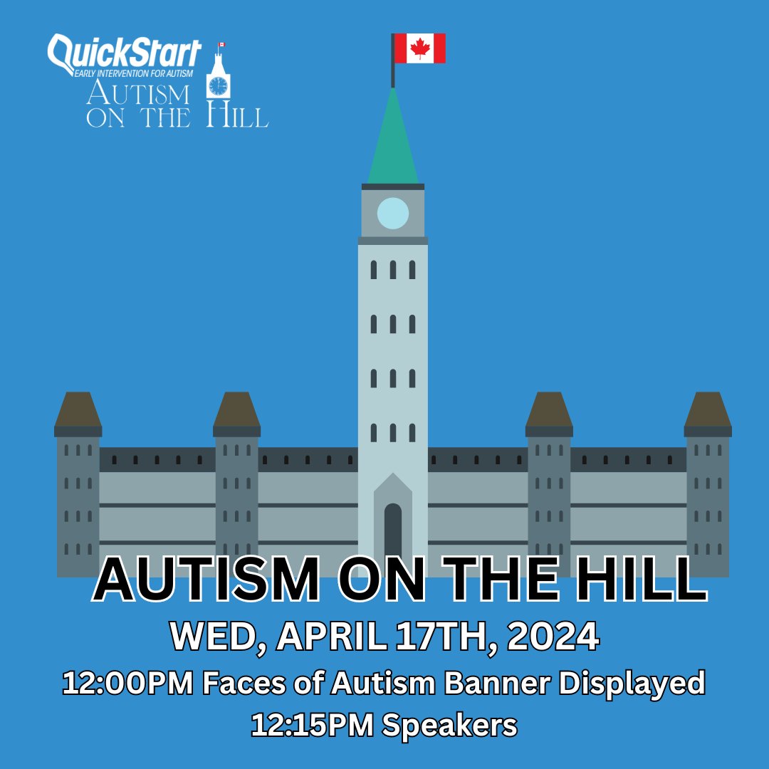 See you tomorrow, April 17th, at Autism on the Hill! We'll be meeting by the Centennial Flame on Parliament Hill. Our banner of 130+ beautiful faces will be displayed at 12:00pm noon with speakers starting at 12:15pm.

#autismonthehill #autismadvocacy