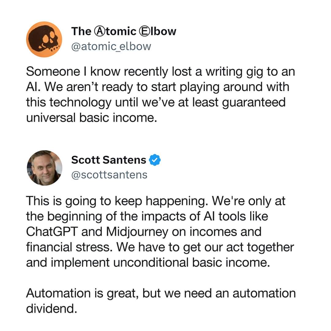 As a musician and #basicincome supporter, I'm like, 'Guys, remember Napster? We've done this one. We've done it where the ground caved beneath us, and it wasn't anyone's fault for not doing this or that.'

And what got us here? Us. Like six degrees of separation, we all did.