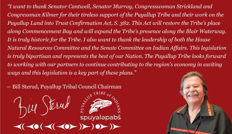 Puyallup Tribe Land into Trust Act passes Read full story here: puyalluptribe-nsn.gov/news/puyallup-…