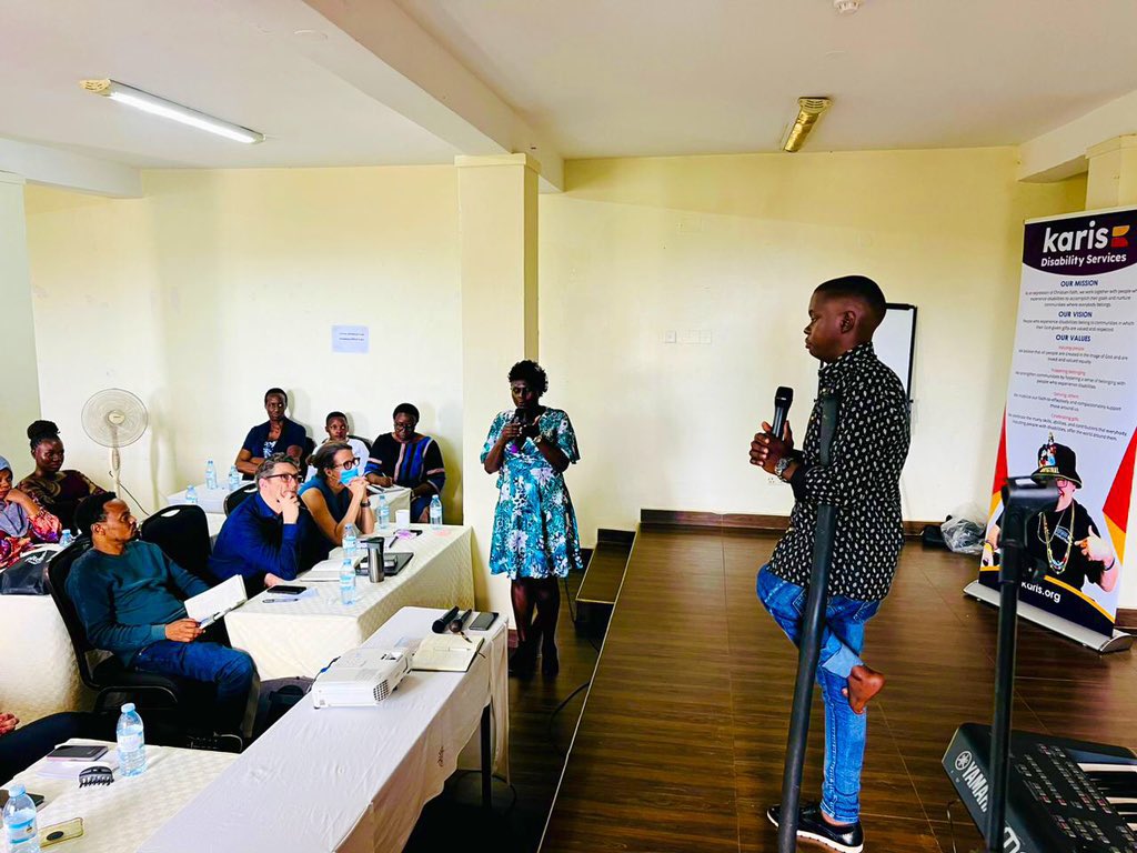 Yesterday our administrator Sharon and the team leader Nelson represented us in a disability awareness and sensitization in places of worship(church) meeting that was hosted by Mercy Link Foundation Africa in partnership with @KarisDisability. #Twezuule #DisabilityInclusion