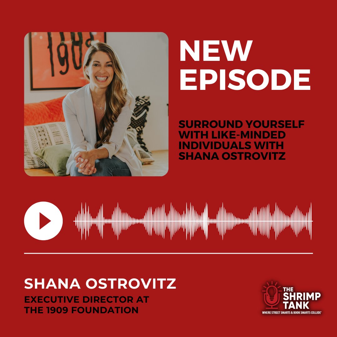 Have you gotten a chance to check out our latest episode with Shana Ostrovitz, Executive Director at the 1909 Foundation? Tune in now! youtube.com/watch?v=TqXtxd… #shrimptank #theshrimptank #entrepreneur #business #businessowner #leader #ceo #founder #owner