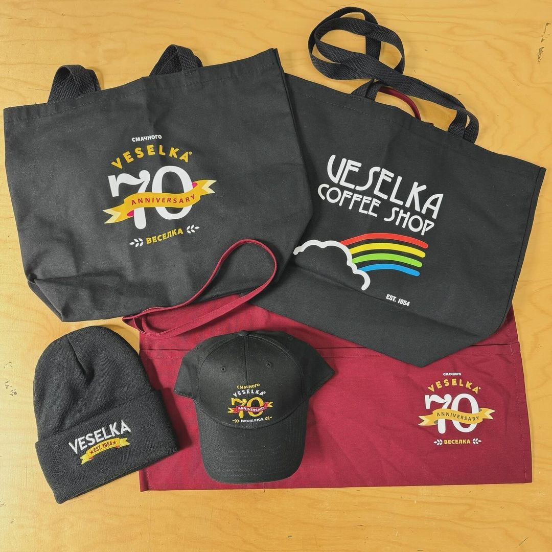 Our friends & fave restaurant are celebrating their 70th anniversary this year! We're proud to help commemorate their milestone by producing this spread of limited edition merch. You can pick up a hat at their EV location! #repost from @beezerprinting