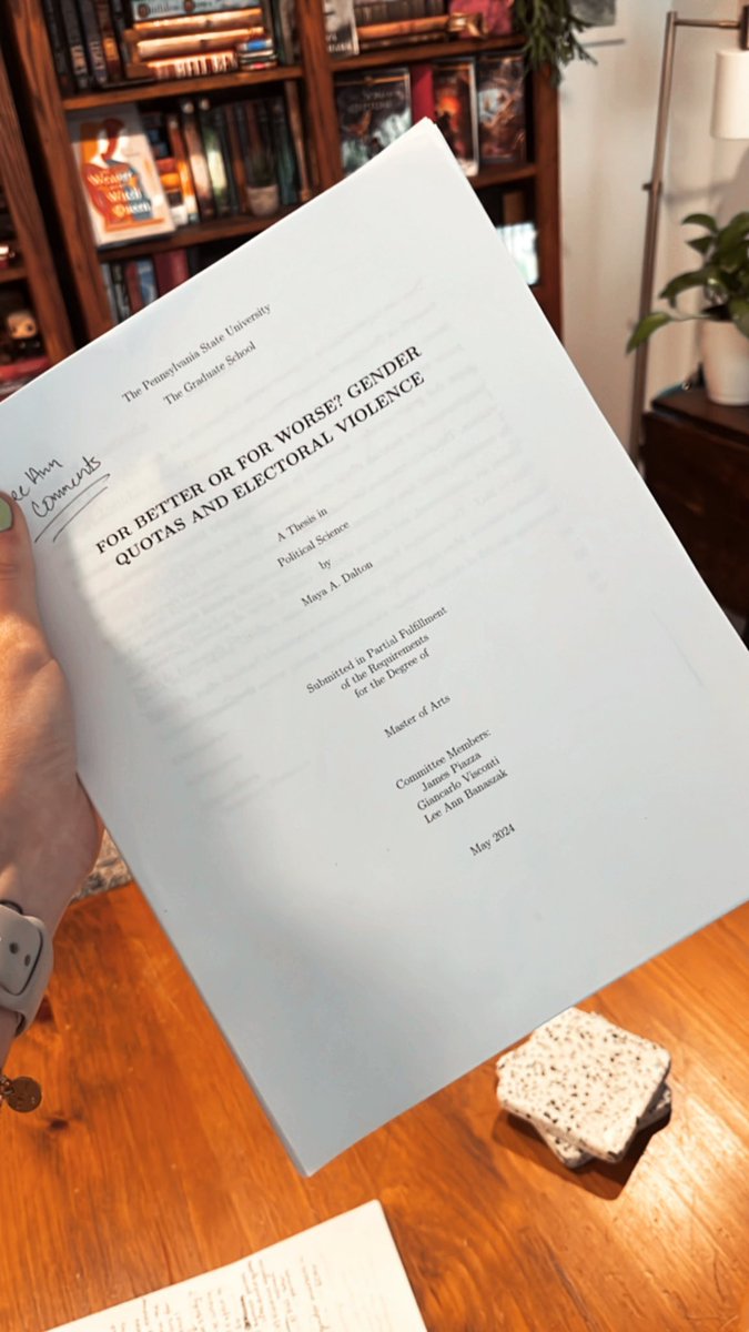 Successfully defended my Master’s thesis this morning! One step closer to the PhD. Thank you to my amazing committee for all of your feedback and support! 😁 #PhDChat #AcademicChatter