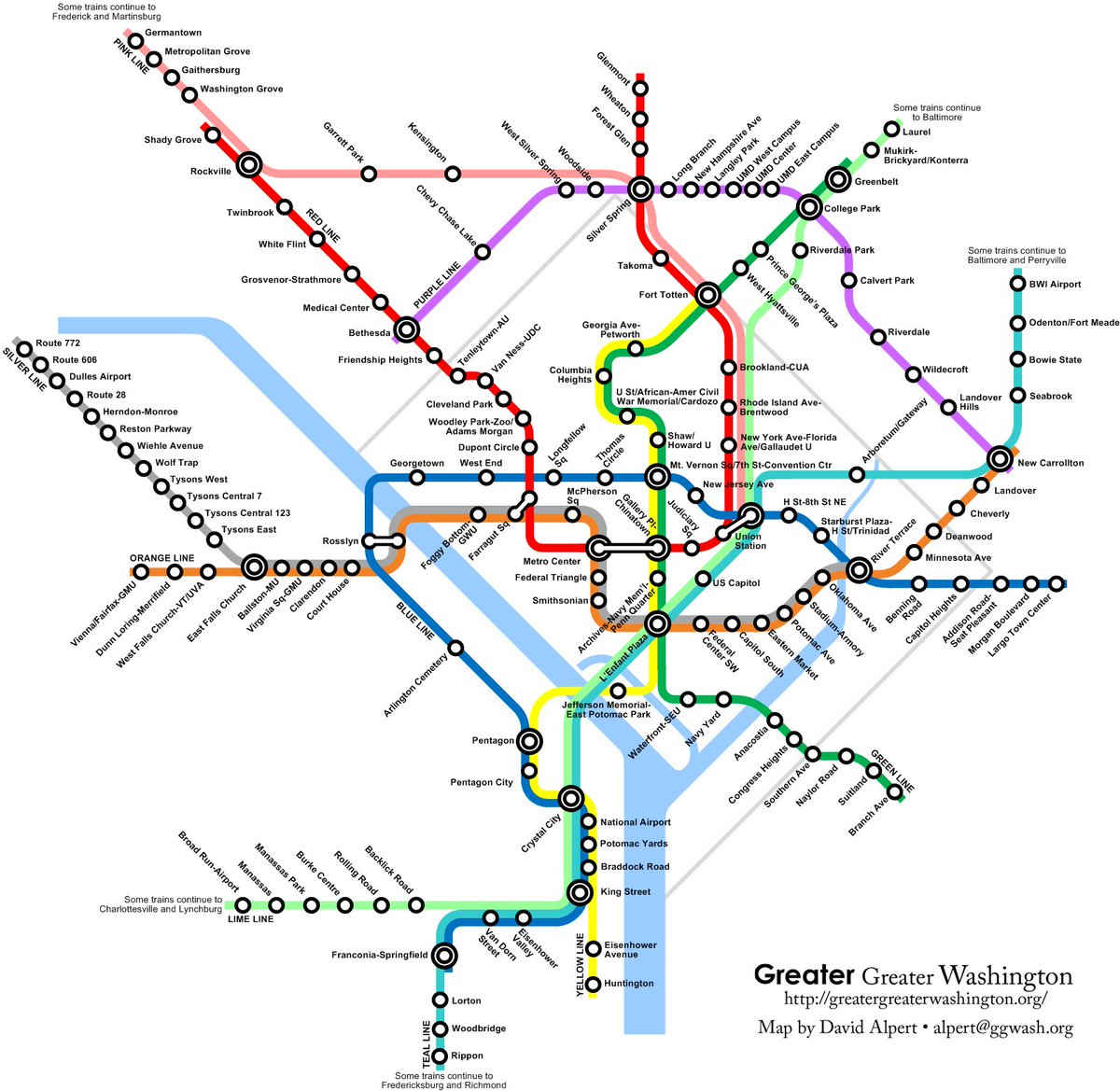 Here’s what an integrated rail system (Metro, Purple Line, MARC, VRE) could look like: ggwash.org/view/1225/the-…