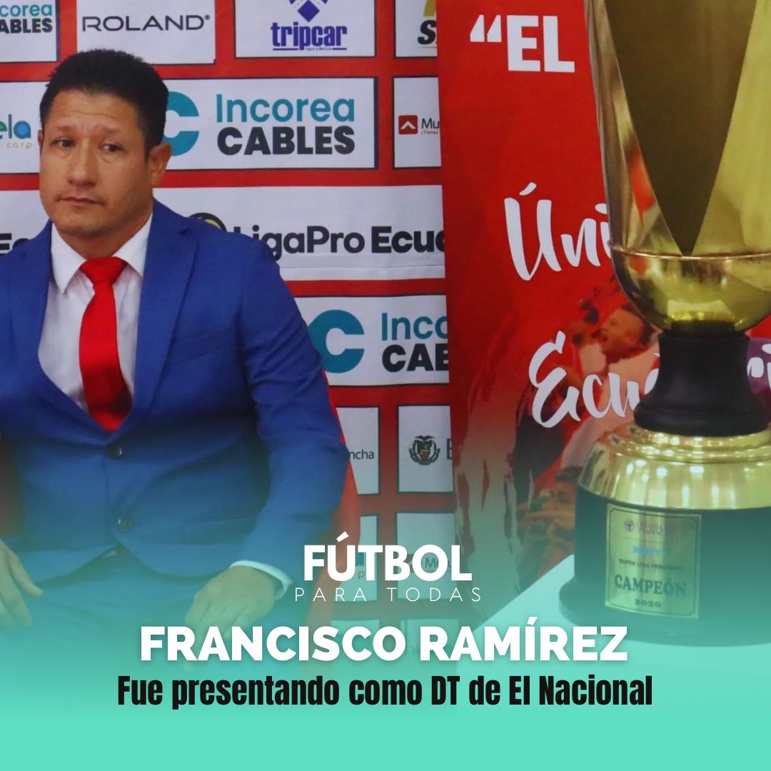 Nuevo Reto en la #SuperligaFemenina para Francisco Ramírez .

El Dt fue presentado y dirigirá al equipo y trabajará conjuntamente con Melisa de la Cruz coordinadora del proyecto.