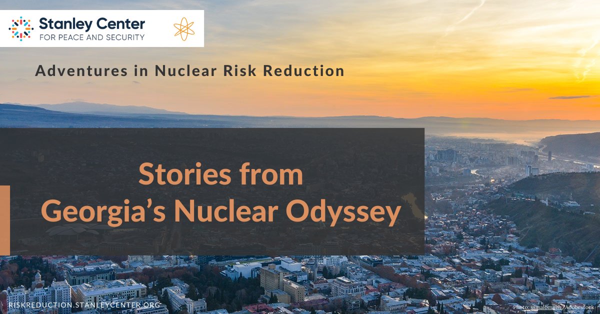 (THREAD) How did Georgia, surviving a turbulent path to independence, reduce nuclear risks after the fall of the Soviet Union and align itself with international principles and standards?

📢NEW stories in our #NuclearRiskReduction series:
riskreduction.stanleycenter.org
