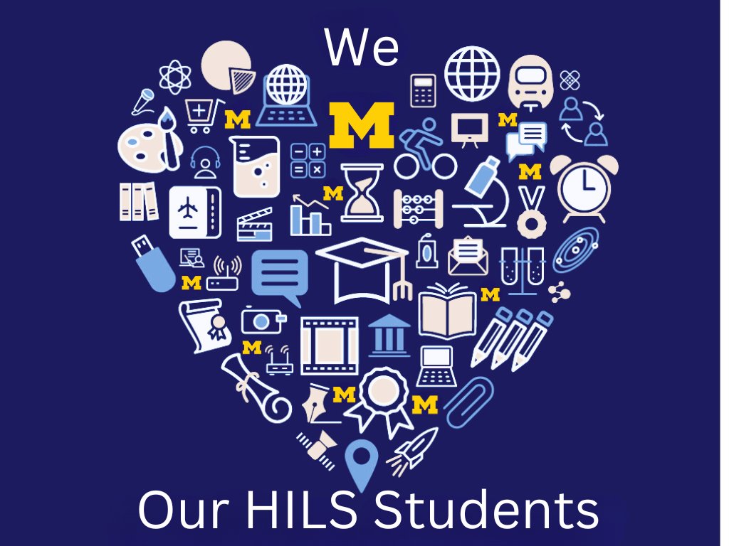 @umichDLHS joins in celebrating our students during Graduate Student Appreciation Week!  In a message to HILS students, DLHS Vice Chair & Graduate Chair HILS MS & PhD program Dr. @gretchenpiatt said, 'we celebrate, your dedication, passion, and hard work.' #UMHILS #HILSOnline