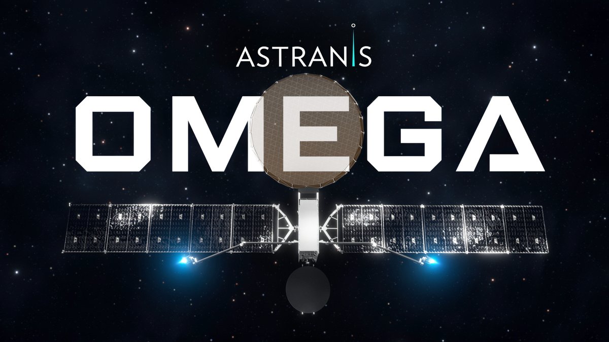 Today @Astranis is introducing a revolutionary new satellite for high orbits. We call it Omega. It is pound-for-pound higher performance than any satellite on orbit today. First flight unit will be completed next year, with launches starting in 2026.