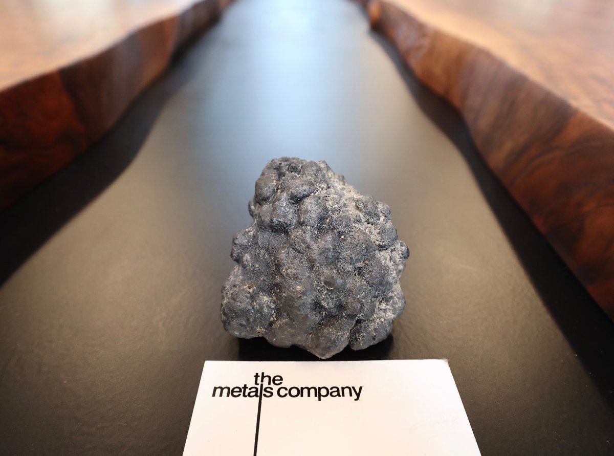 Metals from the depths of the sea 🌊 Plucked from the vast silt of the Abyssal Plains, this polymetallic nodule is rich in the metals needed for EV batteries and low-carbon energy. I just joined the Board of The Metals Company to help them harvest the world’s largest deposits of…