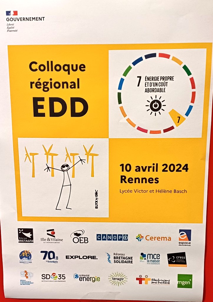 edd_acrennes's tweet photo. #EDD #ColloqueRegionalEDD2024
#ODD7 💡
Table ronde : Le Challenge CUBE.S
en levier pour réduire les dépenses énergétiques dans les bâtiments publics, au service des apprentissages des élèves, à l'origine d'une transformation des actions individuelles.
@acrennes @DRAEAC_Bretagne https://t.co/nFabevbpXn