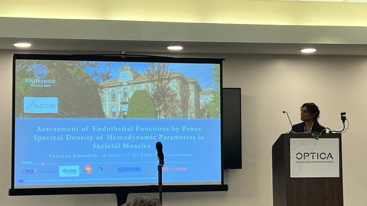 Is it possible to assess #endothelial function and health without vascular occlusion test (#VOT)?
<a href="/CaterinaAmendo2/">Caterina Amendola</a>  gives an answer at #OpticaBiophotonics24 congress: The latest results of the #VASCOVIDeu  project.
