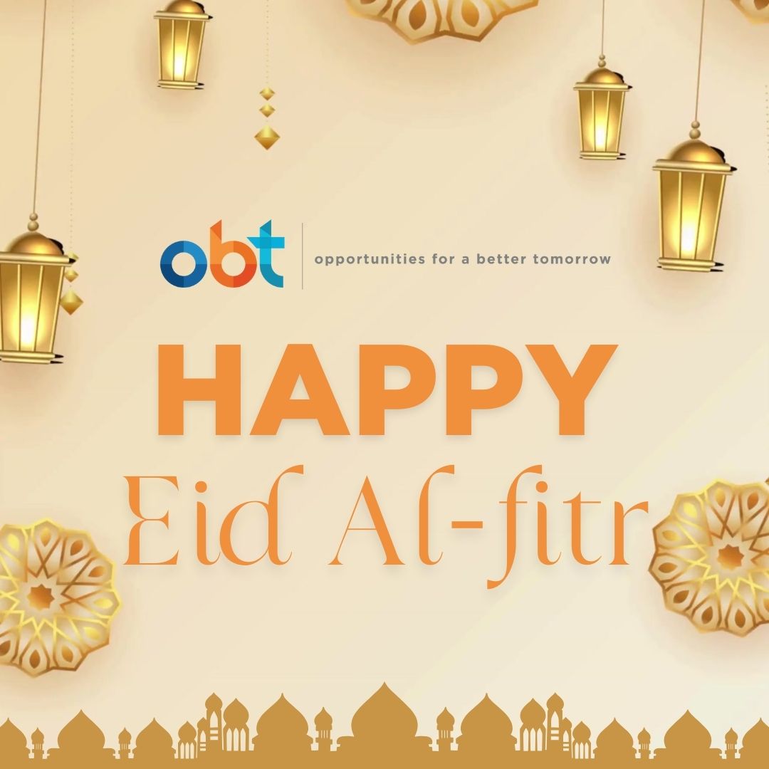 Happy Eid al-Fitr 🌙✨ Wishing you and your loved ones a blessed Eid filled with love, laughter, and cherished moments. #obtjobs #EidalFitr