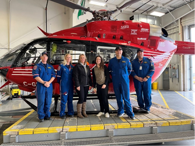 WSASK's tweet photo. In January 2023, WSA registered Gardiner Dam as a designated STARS landing zone. Registering a site with STARS allows them to facilitate the best possible response during trauma or medical emergencies #STARScareontheair https://t.co/Y15UlWMRPa
