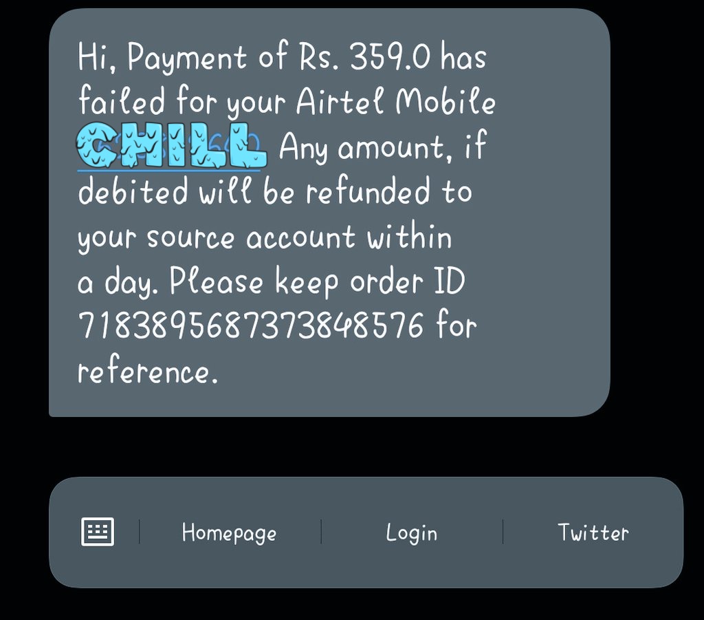 LabiyatC's tweet photo. @airtelindia  still not refunded https://t.co/J2hTyEepPt