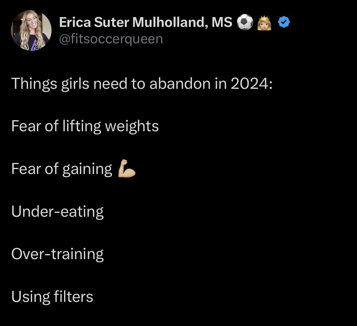 Erica Suter Mulholland, MS ⚽️👸🏼 (@fitsoccerqueen) on Twitter photo 2024-04-10 18:57:25