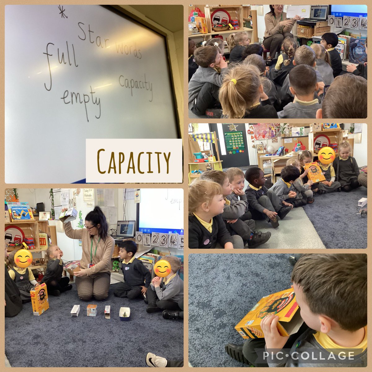 Learning about capacity in Maths today after reading the book Dear Zoo by Rod Campbell. The children were challenged to find boxes that the toy animals would fit inside @mesne_lea #earlymaths #capacityineyfs #full #empty #howmanywillfit #languageofsize #challengecompleted
