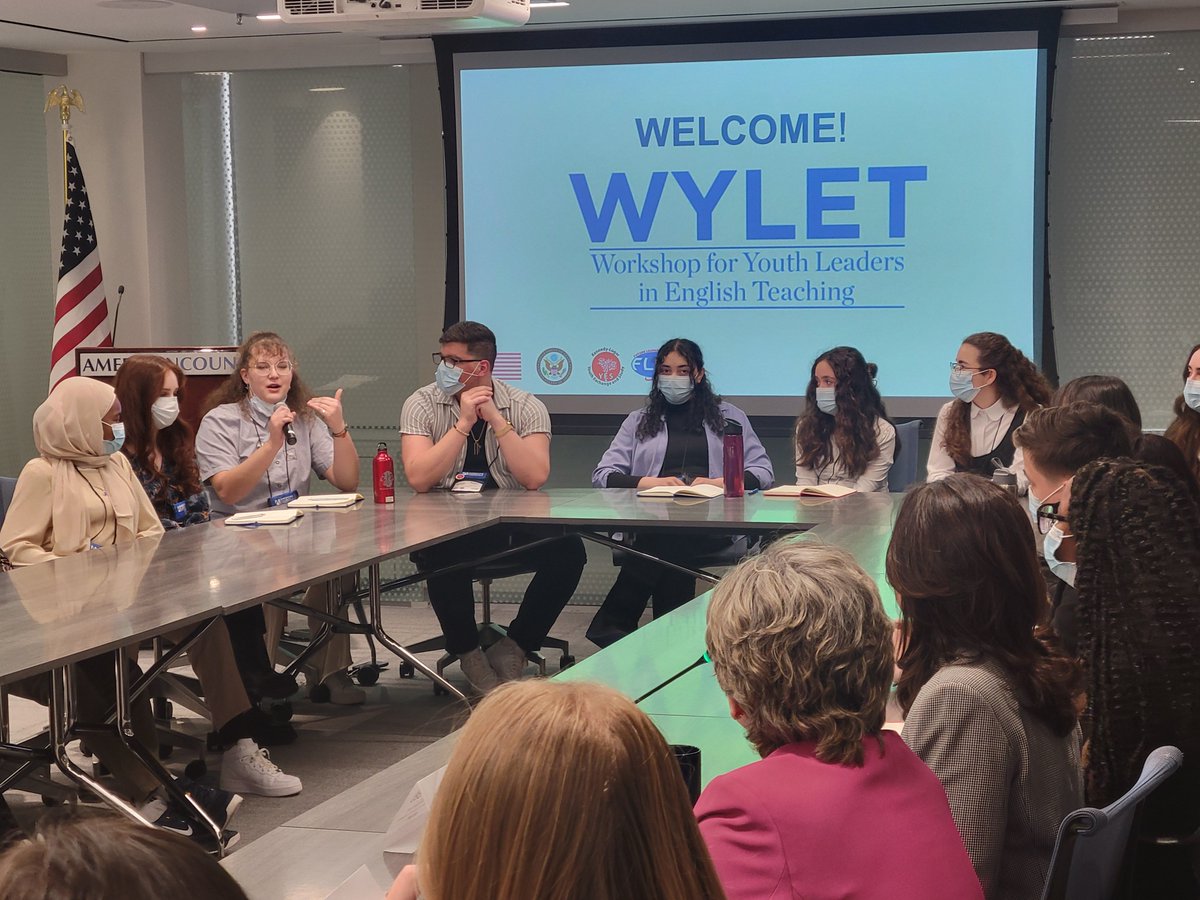 WYLETDC's tweet photo. A BIG thank you to Nicole Elkon, Deputy Assistant Secretary (DAS) for Professional and Cultural Exchanges at the Bureau of Educational and Cultural Affairs (ECA) of the U.S. Department of State for speaking with #WYLET participants today! @ECAatState @ac https://t.co/kwAQOEWEKz