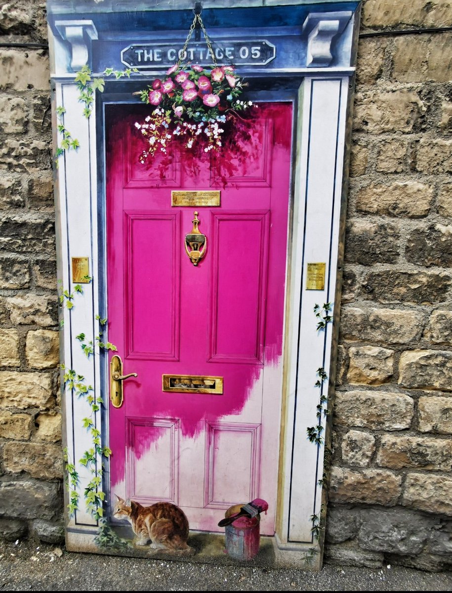 Pink door in Knaresborough @DoorsNo3828 #nocontextdoors #Knaresborough #door