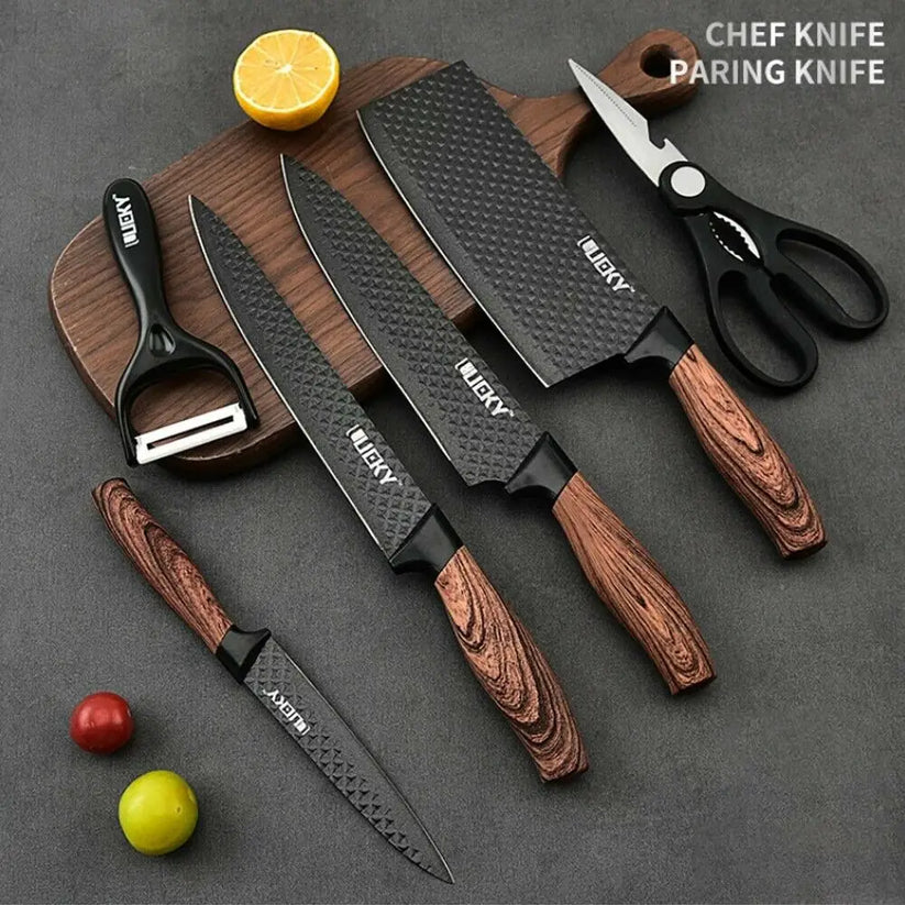 Slice, dice, and conquer your culinary adventures with our Stainless Steel 6-Piece Kitchen Knife Set!

randrinnovations.com/products/stain…

#KitchenKnives #KnifeSet #CookingUtensils  #ChefLife #Foodie #CulinarySkills #KitchenEssentials #CutlerySet #Kitchenware #CookingTools #randrinnovations