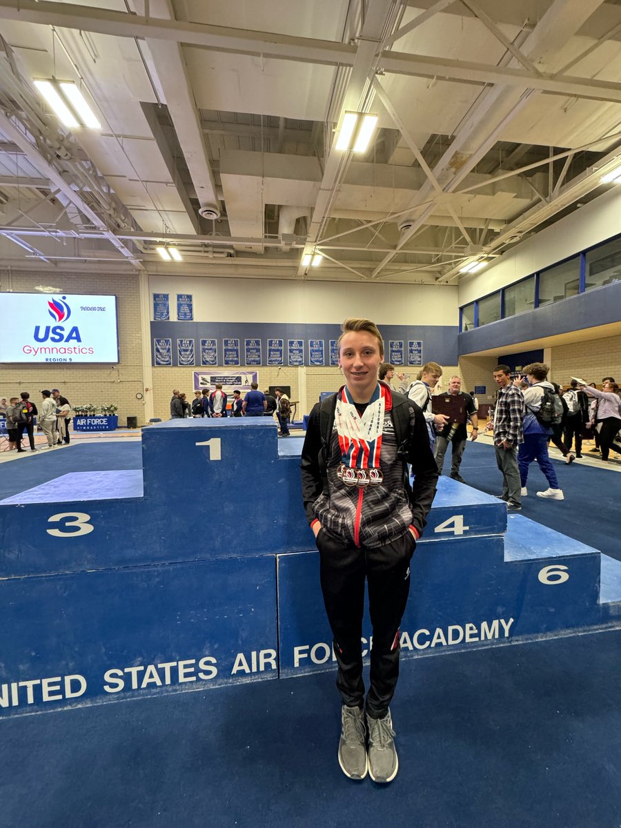 Sophomore, Peter Brown took 1st place All Around at USA Gymnastics Regional Championships valoreagles.com/news/2024/4/10…