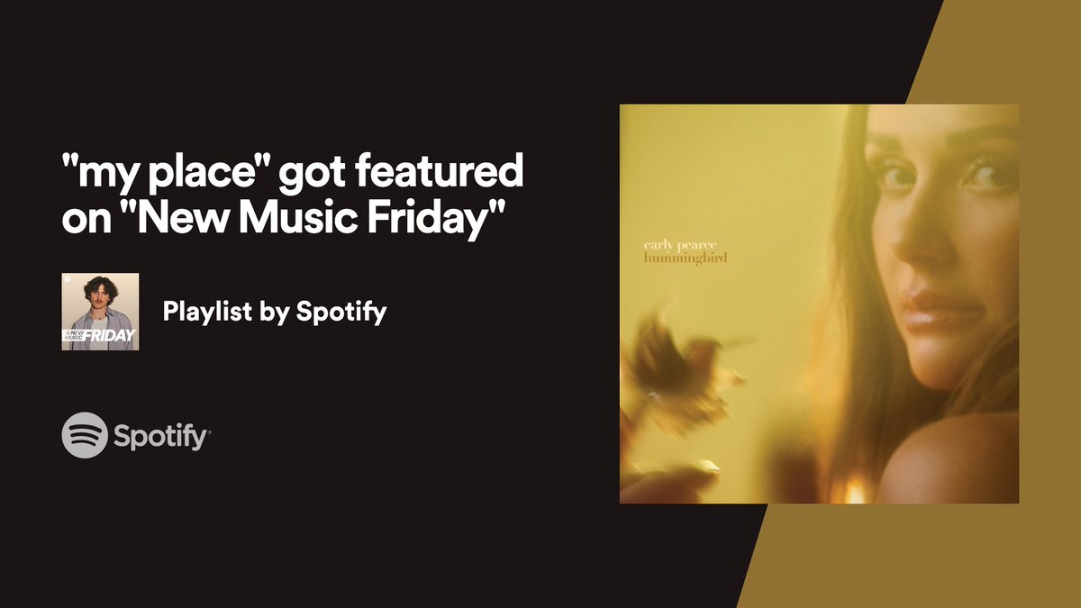 Listen to “my place” on @spotify’s New Music Friday playlist 🤍open.spotify.com/playlist/37i9d…