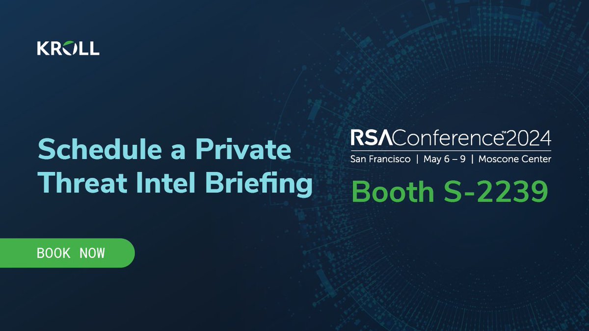 Who else is counting down to #RSAC? 🙌 Thrilled to meet clients and partners there and share the latest frontline threat intel. Book an intel briefing with one of our experts. Slots are limited: ms.spr.ly/6013c4zXv Come say hi at booth 2239 in the South Expo Hall!