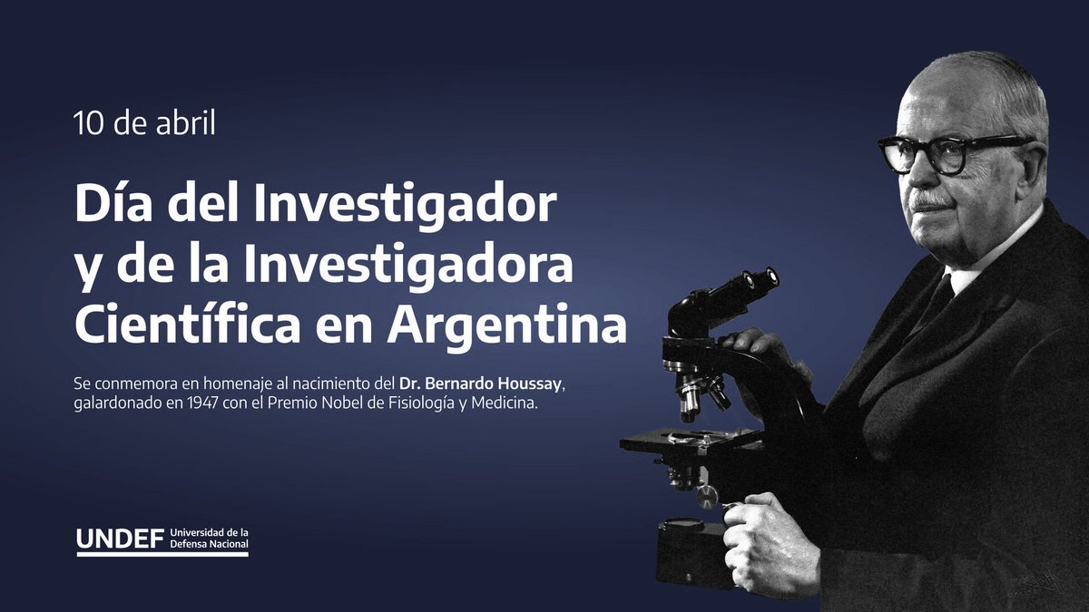 Hoy celebramos el Día del Investigador Científico en conmemoración a Bernardo Houssay, quien nació en esta fecha en 1887. En honor a él, saludamos a quienes a día se entregan al noble oficio de la investigación científica.