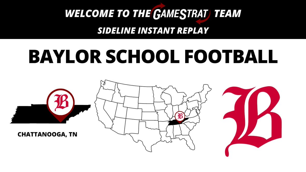 Welcome Baylor School football to the GameStrat Team! 📍 Chattanooga, TN Excited to be working with you guys this upcoming season 🏈💯 @BaylorSchoolFB @ErikKimrey @cbrownrun11 #SidelineReplay #GameStrat