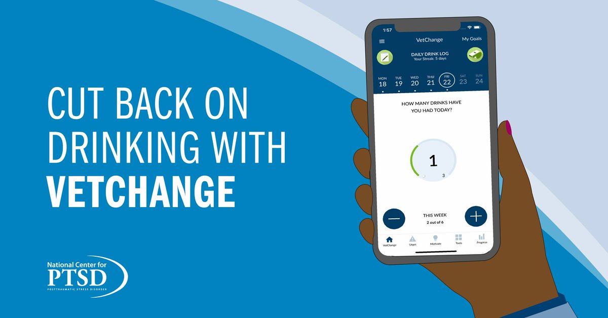 April is Alcohol Awareness Month, and the VetChange app can help you set personal goals to stop or cut back on drinking. Download the app to get started: ptsd.va.gov/appvid/mobile/…