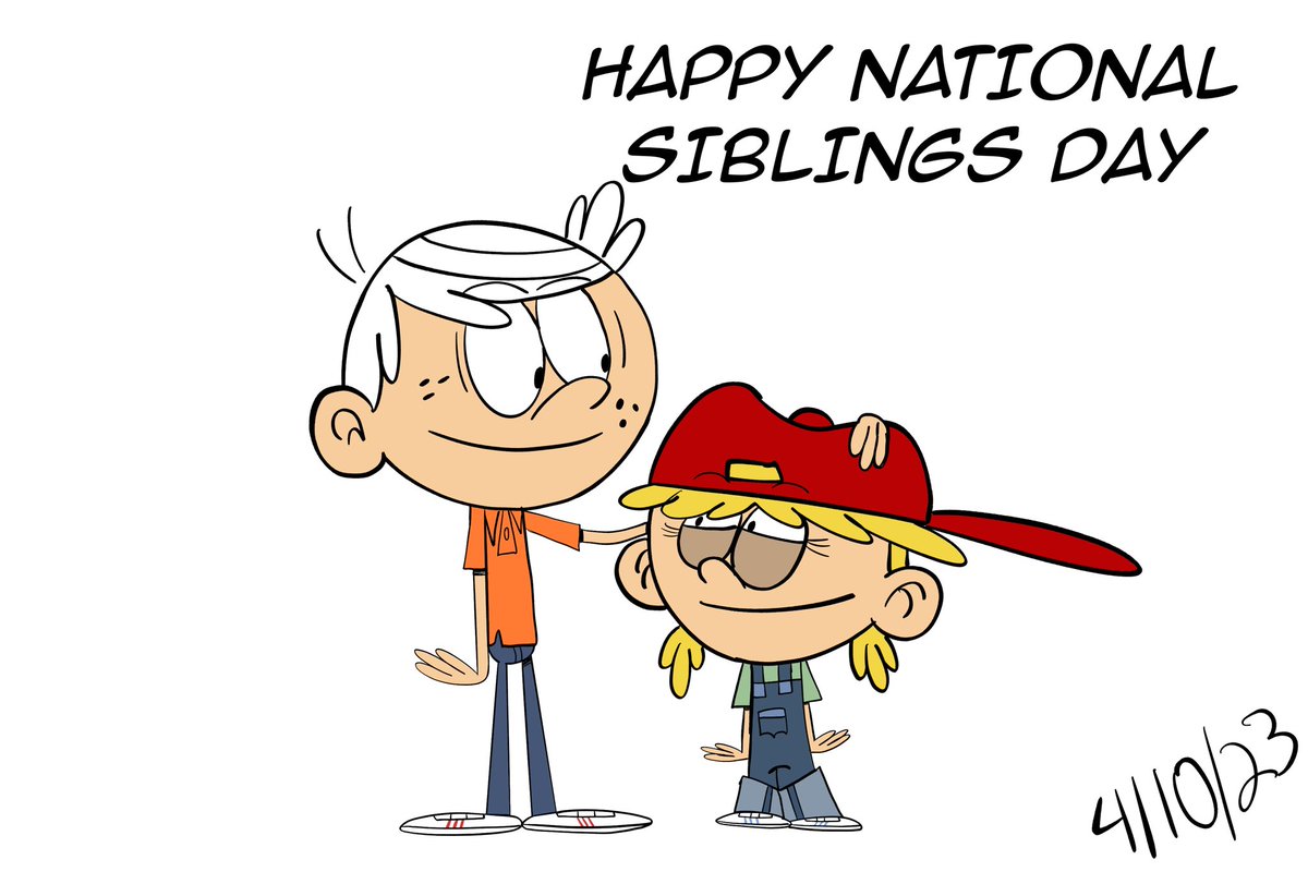 Happy national siblings day from the loud siblings.
My favorite Sibling duo from the loud house is
Lincoln and Lana loud .
What’s your favorite sibling duo?
#TheLoudHouse #Nickelodeon #NationalSiblingsDay #SiblingsDay #LincolnLoud #LanaLoud #ArtistOnTwitter #TheLoudHousefanart