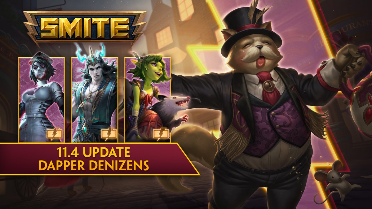 The Dapper Denizens Update Show is LIVE!

Tune in now to get all the details on everything new headed to SMITE next week!

⚡twitch.tv/smitegame