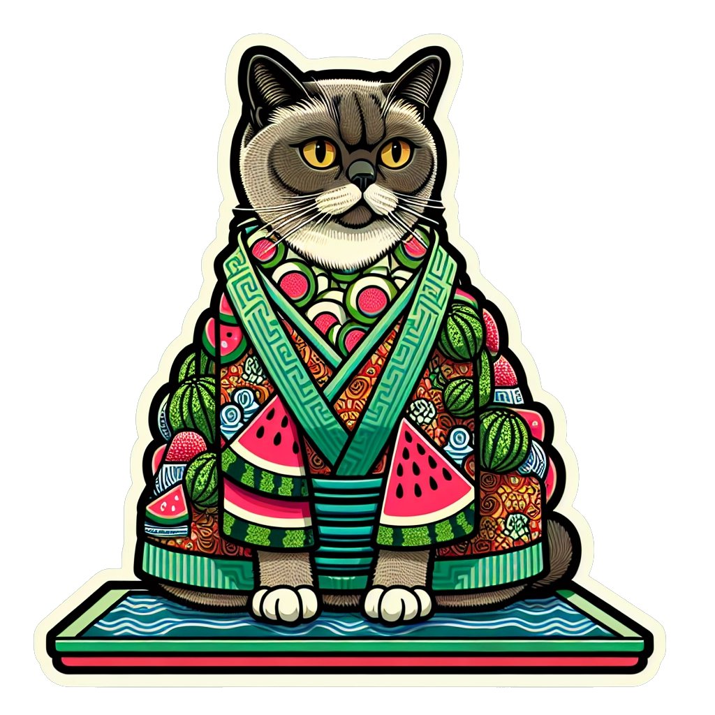 Our team got a little too crazy with GenAI. We made a fun social app called WeMix that mixes images/emojis to create bizarre stickers.

Here's a find: chummy funghi X Mr cilantro collab 'Cilantro Kimono Cat on a Teal Eve'

Remix this sticker - try it out: wemixstickers.com/app/sticker/11…