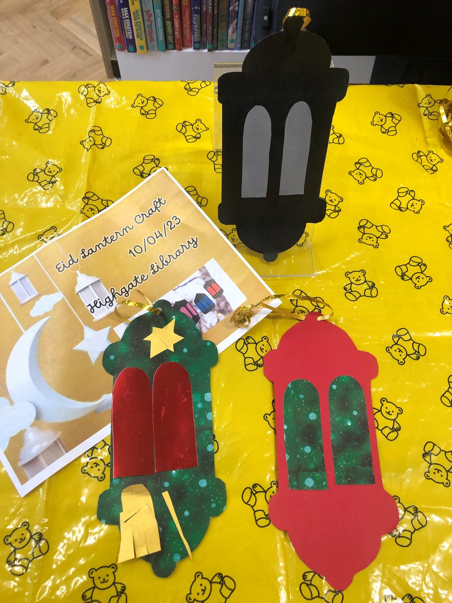 haringeycouncil's tweet image. Young #Haringey children got to decorate #Eid lanterns at #Highgate &amp;amp; #Hornsey libraries this afternoon as part of the fun &amp;amp; free activities we're providing across our borough this #Easter holidays.

For more info about what's on in our libraries, click -&amp;gt; shorturl.at/cKOX4