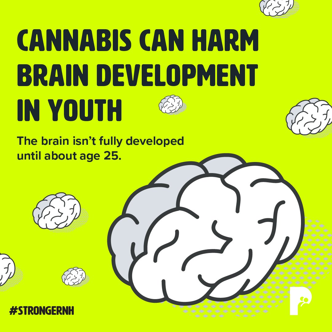 DrugFreeNH's tweet photo. Youth cannabis use can be associated with depression, social anxiety, suicidal thoughts, & poor school performance. As a trusted adult, talk to the youth you care for about the risks. It's #StrongerThanYouThink. Learn more: https://t.co/TZCqhzdmks #ThePartnershipNH #StrongerNH https://t.co/he9zfU5sM2