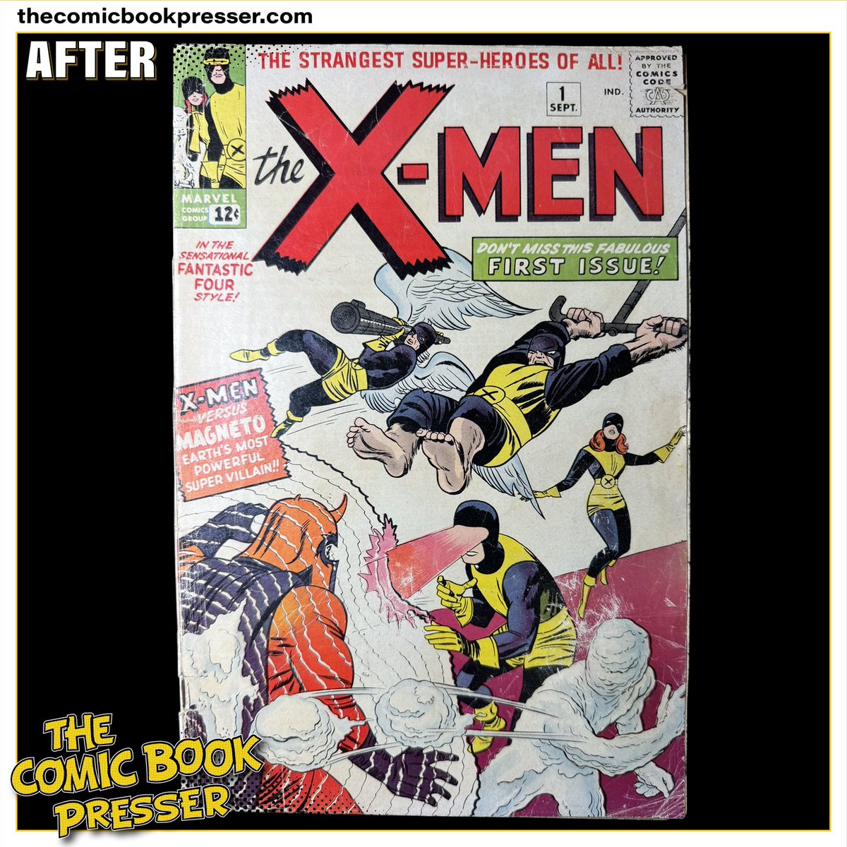 Think a well loved comic can’t be a centerpiece? Think again. We cleaned and pressed a CGC 0.5 missing a page, and it’s now a stunning display piece for our client.
#thecomicbookpresser #comicpressing #comicbookpressing #xmen #comics #marvelcomics #comicbooks #comicbookcollection