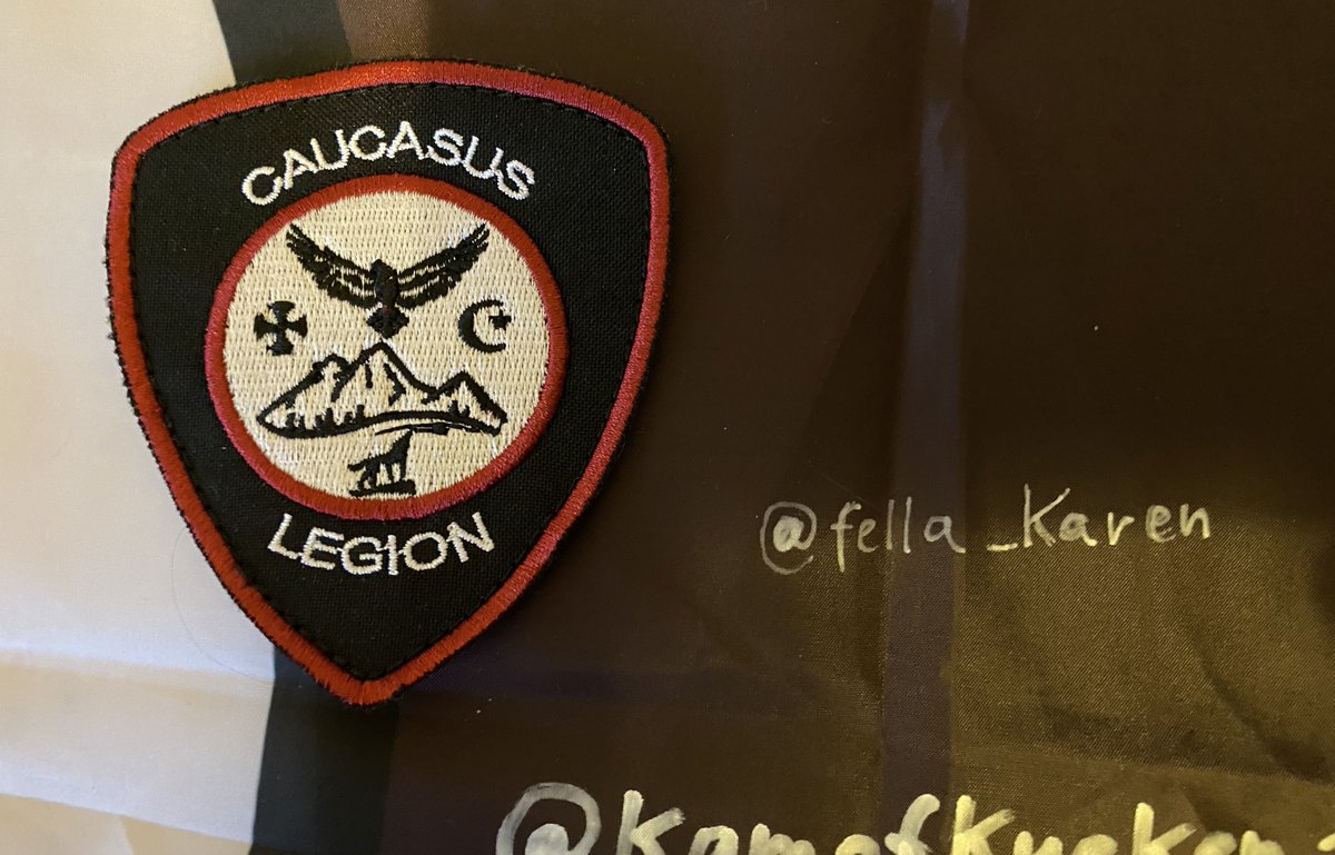 SignMyGrenade's tweet photo. #NAFOfellas
do you know what this PATCH is?
It is the 1st patch of @Caucasus_Legion! When they have been founded in 2022 to fight ruzzia, this patch was issued by @lado25031988, founder of @Caucasus_Legion 🦅🐺🇬🇪
Today, we are raffeling this historic item! only 2 available‼️ https://t.co/Srwdu0GJ1S