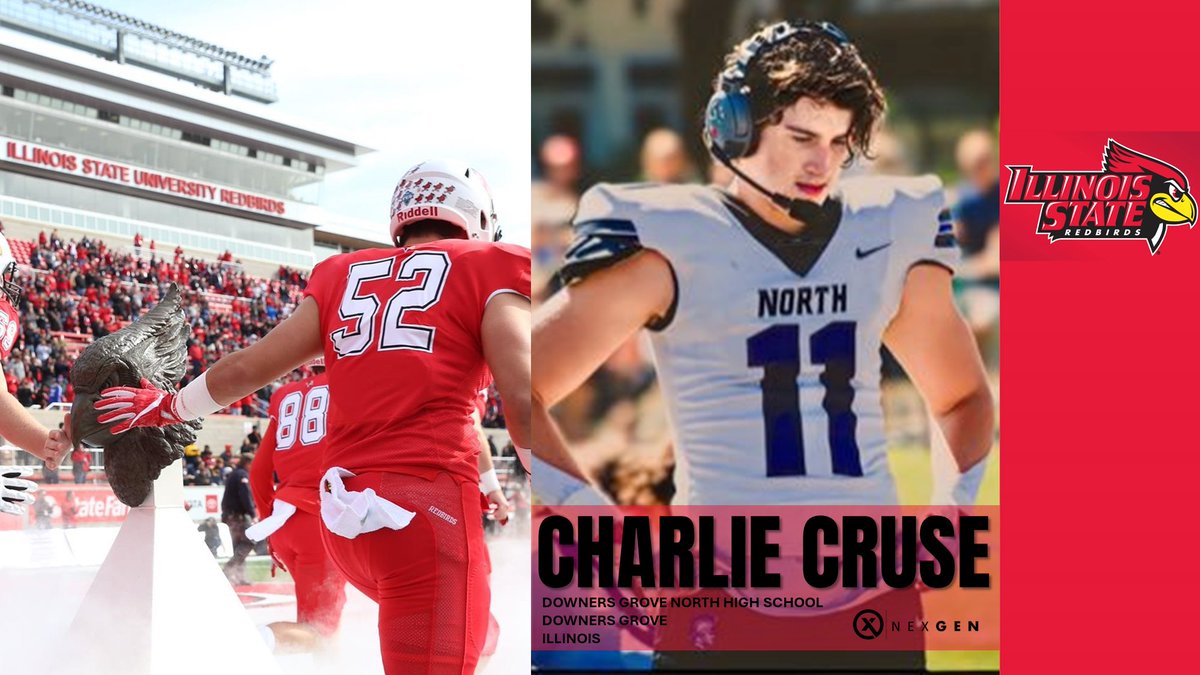2025 WR/S Charlie Cruse <a href="/charliecruse44/">Charlie Cruse</a> Downers Grove North <a href="/DGNFootball/">DGN Football</a> (IL) set for a visit tomorrow with Illinois State <a href="/RedbirdFB/">Illinois State Football</a>
