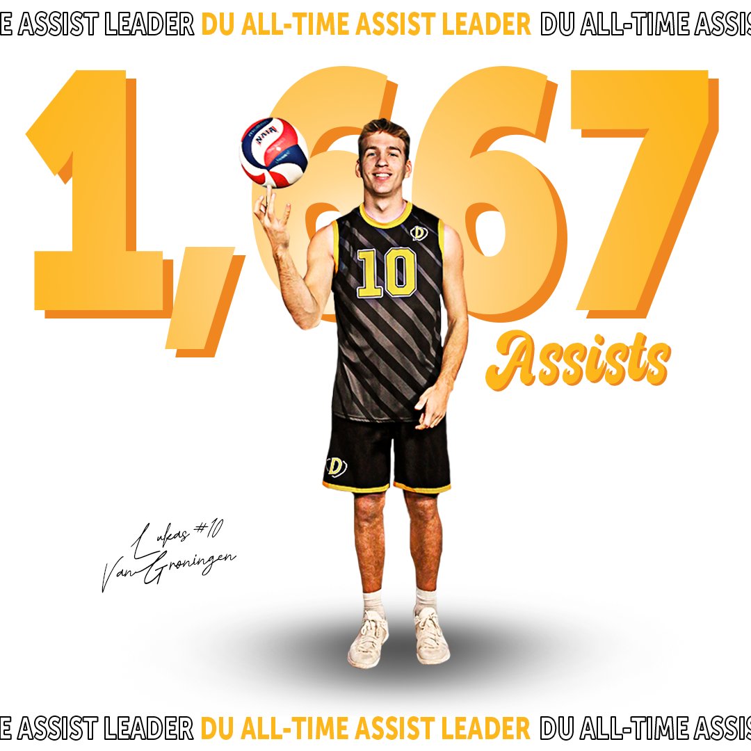 All-time assist leader, Lukas Van Groningen.

Van Groningen passed Tyler Postma for the most assists in program history!