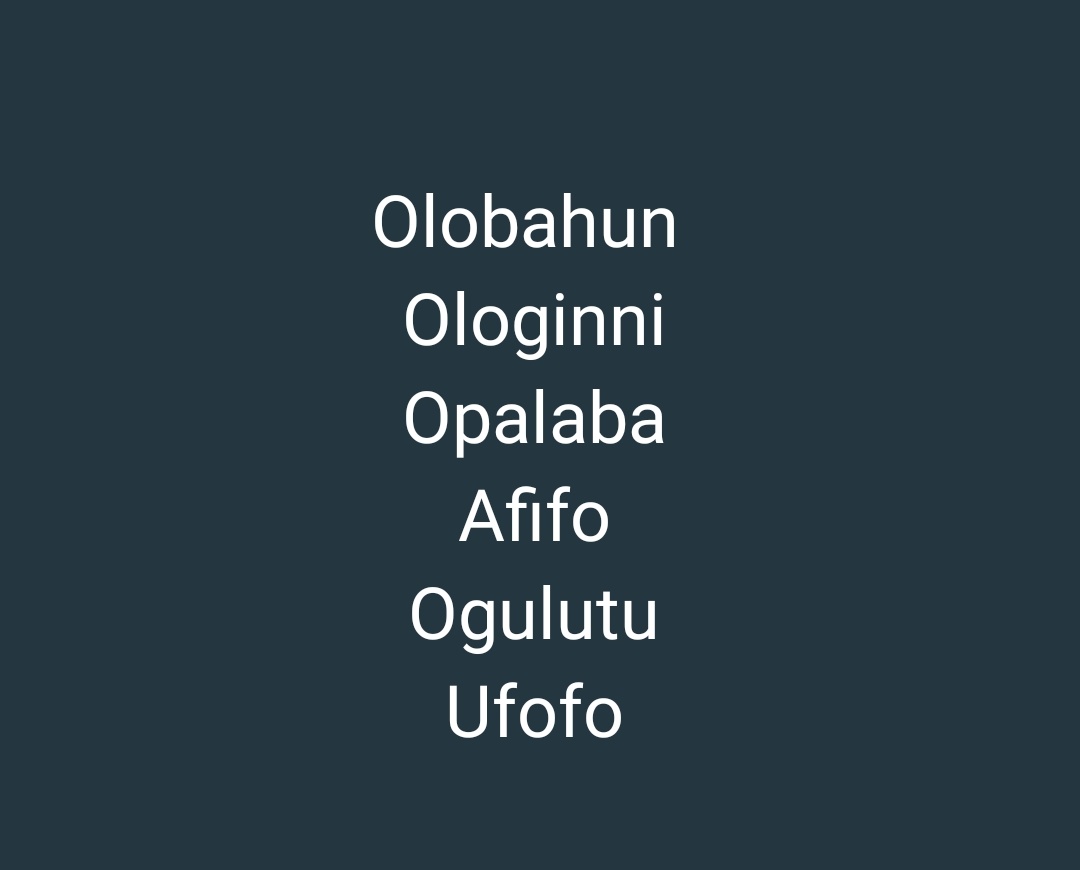 Are you from Ekiti, If yes translate the following words in the Ekiti dialect to English 👇👇👇