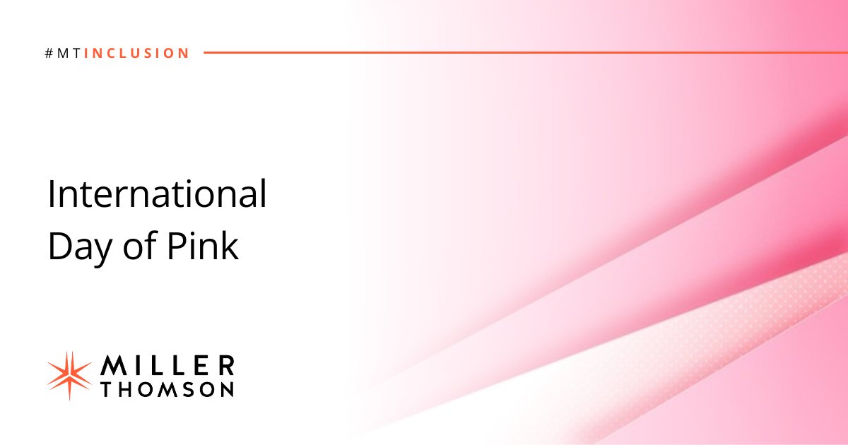 On #InternationalDayofPink we stand in solidarity with the LGBTQ2+ community to combat bullying and promote equality and acceptance. #MTInclusion