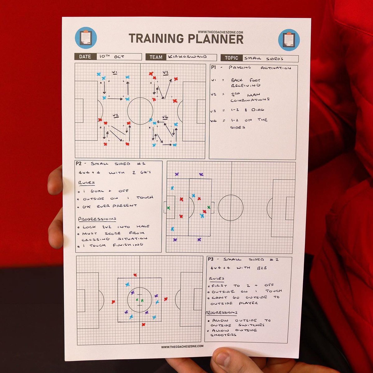 PLAN your training session ✅ DO your session ✅ REVIEW your session ✅ The Football Training Planner ↙️ 🛍️ thecoacheszone.com/store