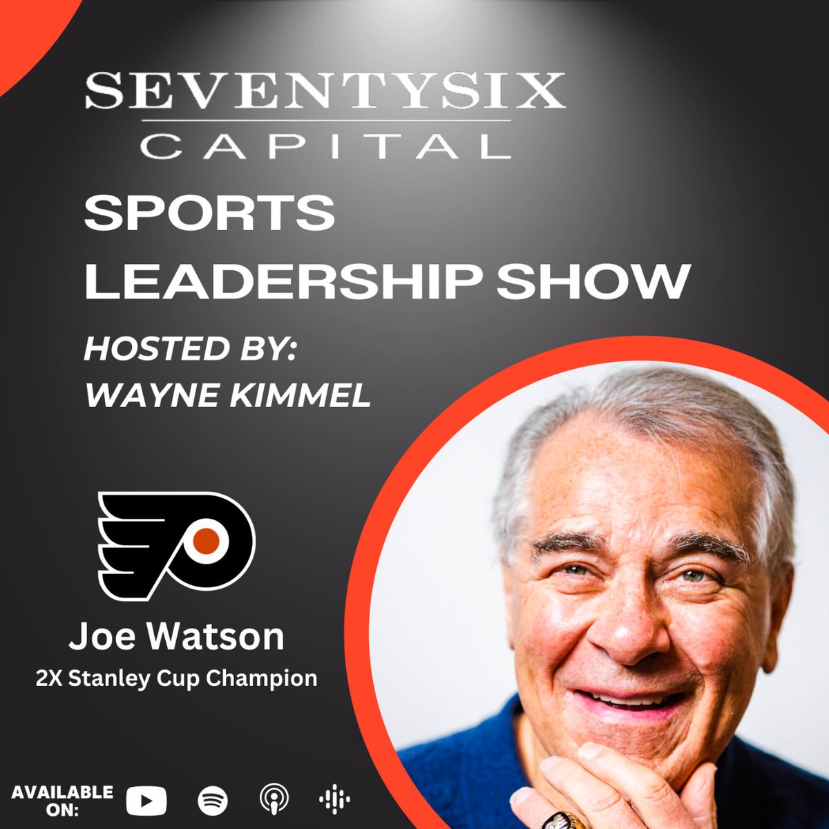 🎙 Catch 2X Stanley Cup Champion and author @JoeWatsonHockey as a guest on the latest episode of the SeventySix Capital Sports Leadership Show hosted by @waynekimmel!  Watch & Listen 👉 bit.ly/SSCSLS #SportsTechVC #Sportsbiz #StanleyCup #JoeWatson #BroadStreetBullies