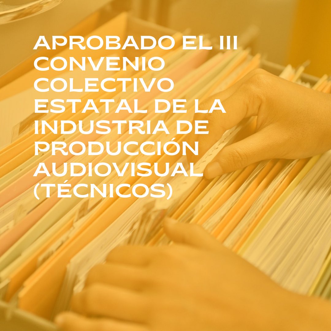 ¡GUIONISTAS POR CUENTA AJENA, POR FIN TENEMOS CONVENIO! 🙌🏽 Tras años de espera, se ha publicado el III Convenio colectivo de ámbito estatal de la industria de producción audiovisual (técnicos).