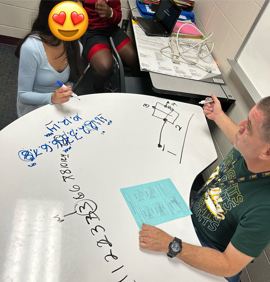 Shoutout to Mr. Barnes @kahlams for seeing the #value in the POWER of getting up close and personal with struggling students! #smallgroups #oneonone @cfisdmath