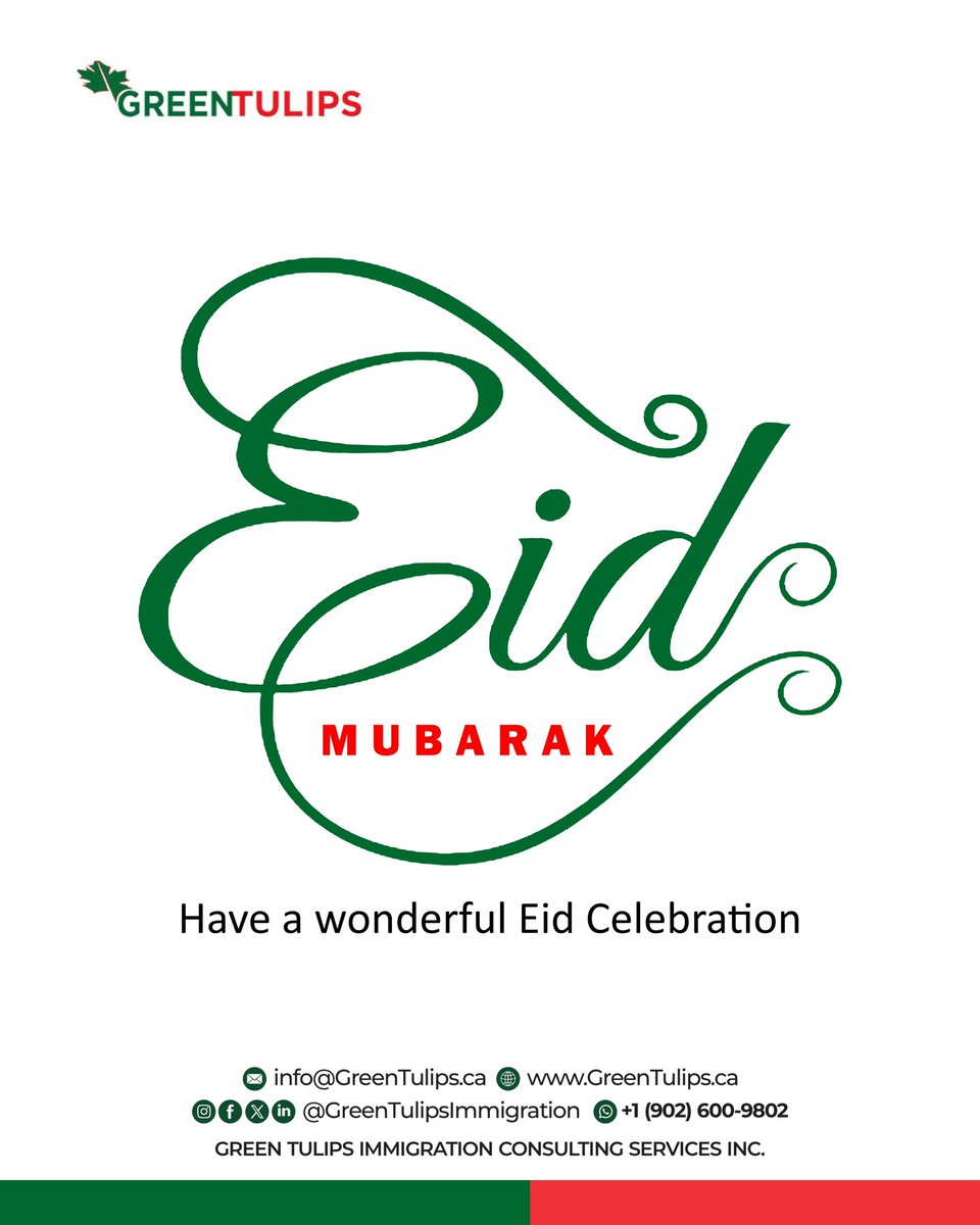 Happy Eid-el Fitri. 

Eid Mubarak to our dear Muslim clients, followers and supporters.

May this Eid bring you and your family happiness, peace and prosperity. Have a blessed Eid celebration.

#Eid #EidelFitri #CanadianImmigration #Canada
